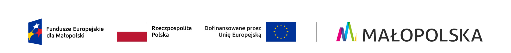 Fundusze Europejskie dla Małopolski, Rzeczpospolita Polska, Dofinansowane przez Unię Europejską, Małopolska